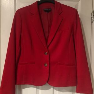 Red Jones New York collection Blazer size 16